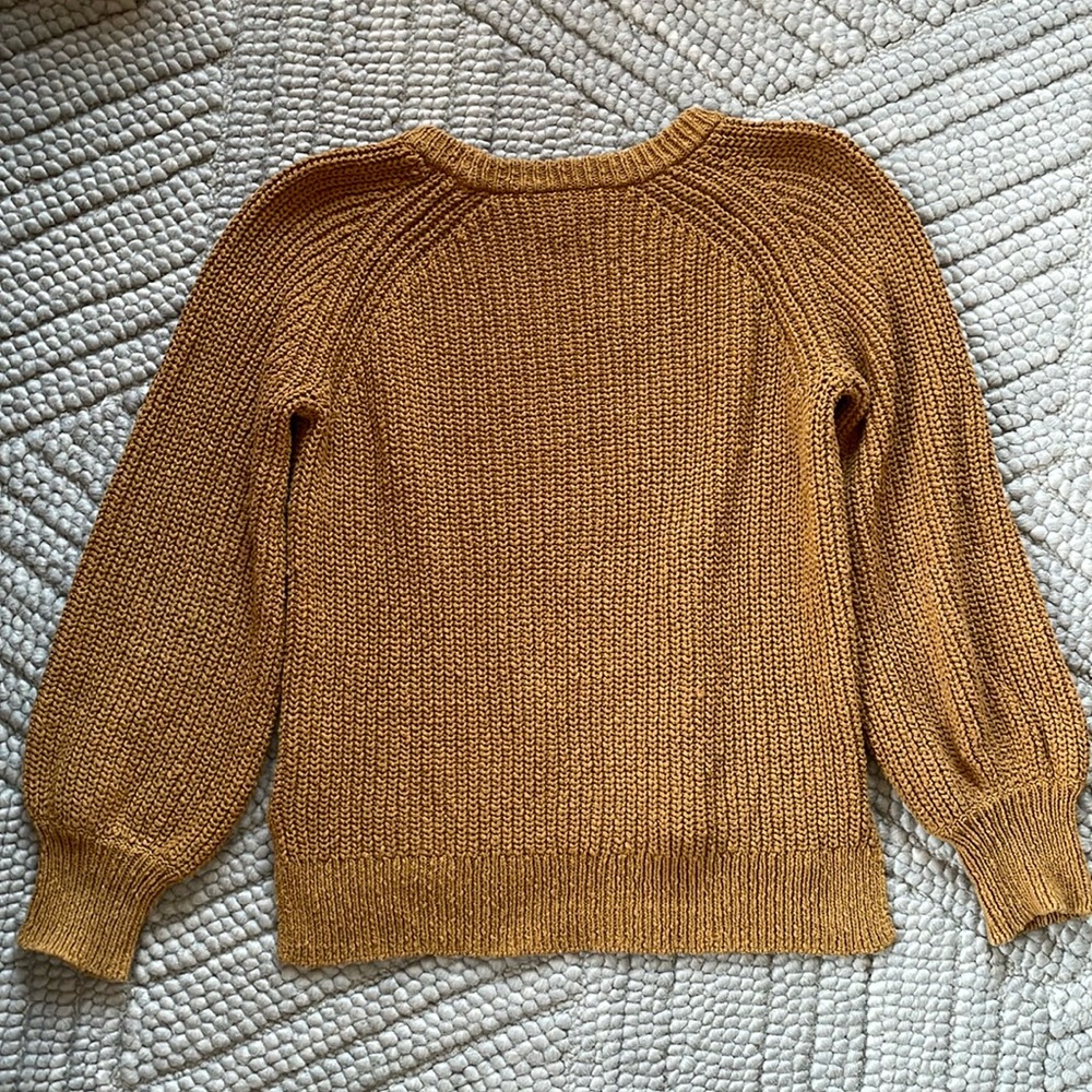 Madewell balloon sleeve cotton sweater - medium - Picture 2 of 8